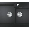 Кухонная мойка GROHE K500 с 2 чашами, 860 x 500 мм, черный гранит (31649AP0) Кухонная мойка GROHE K500 с 2 чашами, 860 x 500 мм, черный гранит (31649AP0)