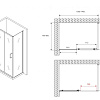 Душевой уголок ABBER Schwarzer Diamant AG30140B5-S80B5 140x80 см универсальный, профиль черный, стекло прозрачное Душевой уголок ABBER Schwarzer Diamant AG30140B5-S80B5 140x80 см универсальный, профиль черный, стекло прозрачное