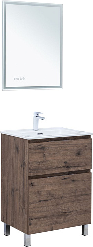 Тумба под раковину Aquanet Алвита New 60 00344127 напольная, дуб веллингтон табак Тумба под раковину Aquanet Алвита New 60 00344127 напольная, дуб веллингтон табак