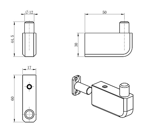 Крючок Wonzon & Woghand хром (WW-V3301-CR) Крючок Wonzon & Woghand хром (WW-V3301-CR)