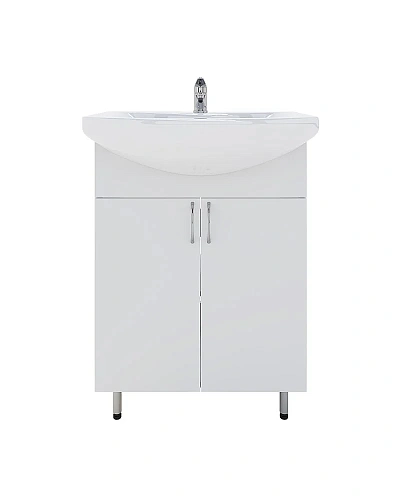 Тумба с раковиной Orange Лайт LA-60TUW+GR напольная белый Тумба с раковиной Orange Лайт LA-60TUW+GR напольная белый