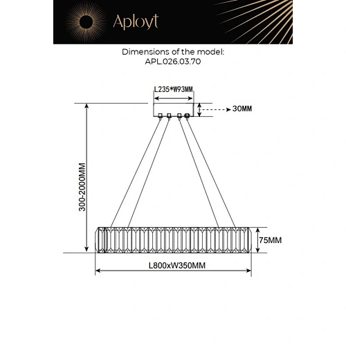 Люстра подвесная Aployt Nicoletta APL.026.03.70 Люстра подвесная Aployt Nicoletta APL.026.03.70