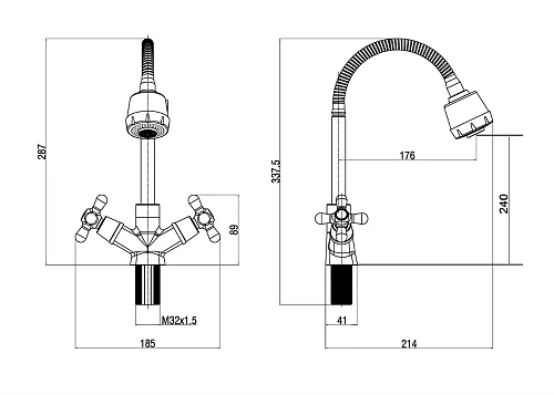 Смеситель для кухни OneLife P03-004cr Смеситель для кухни OneLife P03-004cr