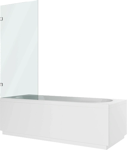 Шторка на ванну DIWO Брянск неподвижная, 70х140, профиль хром глянцевый, прозрачное стекло 583144 Шторка на ванну DIWO Брянск неподвижная, 70х140, профиль хром глянцевый, прозрачное стекло 583144