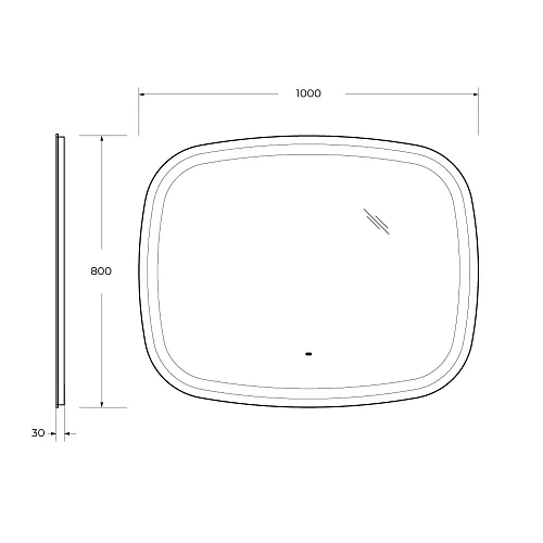 Зеркало CEZARES MOLVENO с подсветкой и датчиком движения CZR-SPC-MOLVENO-1000-800-MOV 1000x800x30 Зеркало CEZARES MOLVENO с подсветкой и датчиком движения CZR-SPC-MOLVENO-1000-800-MOV 1000x800x30
