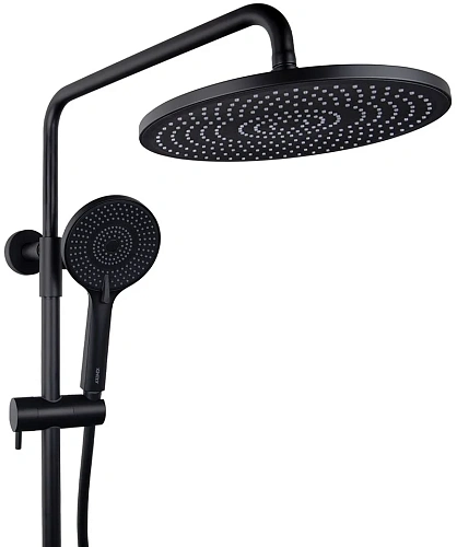 Душевая система Kaiser Serio 05382-9 с термостатом черный матовый Душевая система Kaiser Serio 05382-9 с термостатом черный матовый