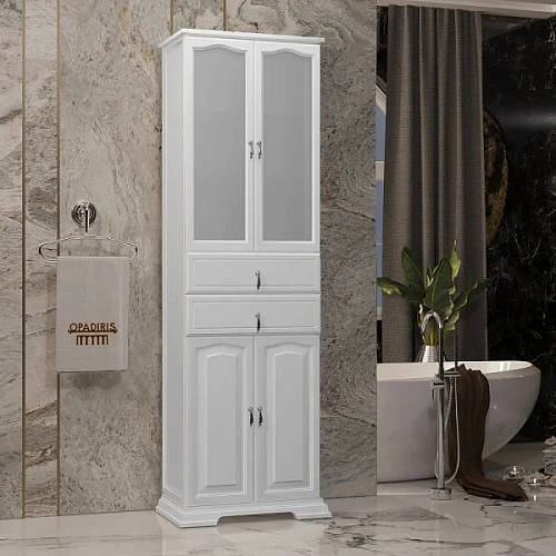 Шкаф-пенал Opadiris Риспекто 60, белый матовый, вар. 2 00-00005843 Шкаф-пенал Opadiris Риспекто 60, белый матовый, вар. 2 00-00005843