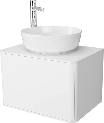 Тумба с раковиной STWORKI Ноттвиль 60 белая, с отверстием под смеситель 414391 Тумба с раковиной STWORKI Ноттвиль 60 белая, с отверстием под смеситель 414391