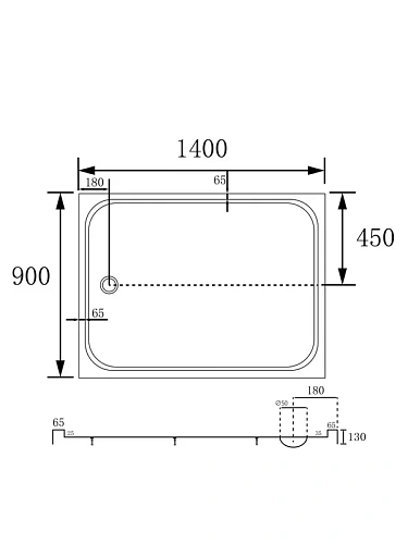 Душевой поддон ABBER AD3C149 140х90 прямоугольный, акриловый, белый Душевой поддон ABBER AD3C149 140х90 прямоугольный, акриловый, белый