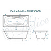 Ванна чугунная Delice Malibu 1700х700 DLR230608 Ванна чугунная Delice Malibu 1700х700 DLR230608
