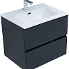 Тумба под раковину Aquanet Алвита New 60 2 ящика, антрацит 00277511 Тумба под раковину Aquanet Алвита New 60 2 ящика, антрацит 00277511