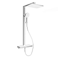 Душевая система Sancos Vos SC6100CH с термостатом, изливом, полкой, шлангом 1,5 м, верхним и ручным душем, хром Душевая система Sancos Vos SC6100CH с термостатом, изливом, полкой, шлангом 1,5 м, верхним и ручным душем, хром