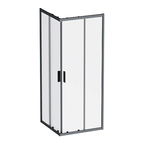 Душевой уголок AM.PM Gem W90G-403-8080-BT 80x80 черный матовый, стекло прозрачное Душевой уголок AM.PM Gem W90G-403-8080-BT 80x80 черный матовый, стекло прозрачное