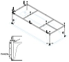 Каркас для ванны CEZARES EMP-170-70-MF-F