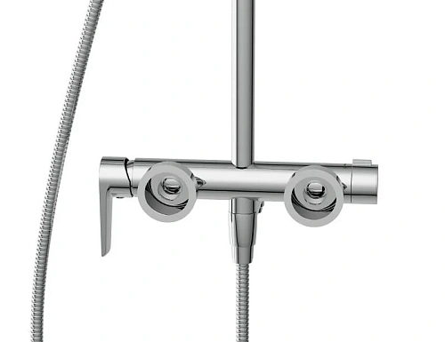 Душевая система Cersanit MODUO (A64314) 5 режимов, шланг 150см металл 64314 Душевая система Cersanit MODUO (A64314) 5 режимов, шланг 150см металл 64314