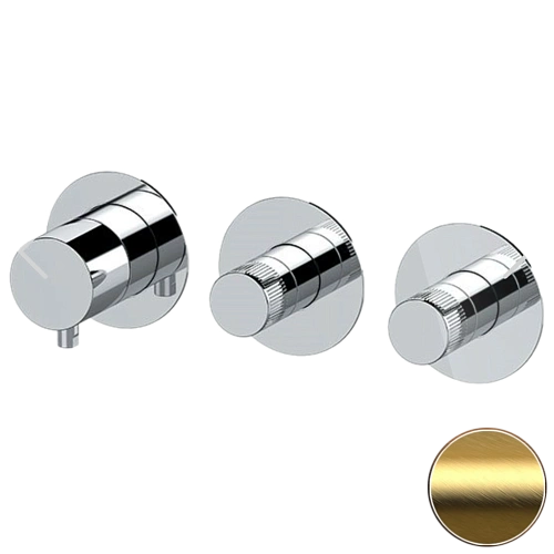 Смеситель для душа Remer X Style N98D2PWBBG, золото брашированное Смеситель для душа Remer X Style N98D2PWBBG, золото брашированное