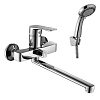 Картинка анонса товара «смеситель для ванны decoroom dr39043 универсальный с поворотным изливом 300 мм»