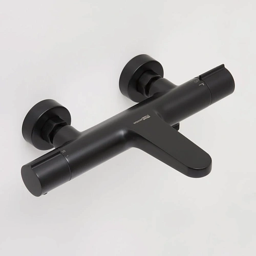 Смеситель для душа WasserKRAFT Elbe 7411 Thermo термостатический черный Смеситель для душа WasserKRAFT Elbe 7411 Thermo термостатический черный