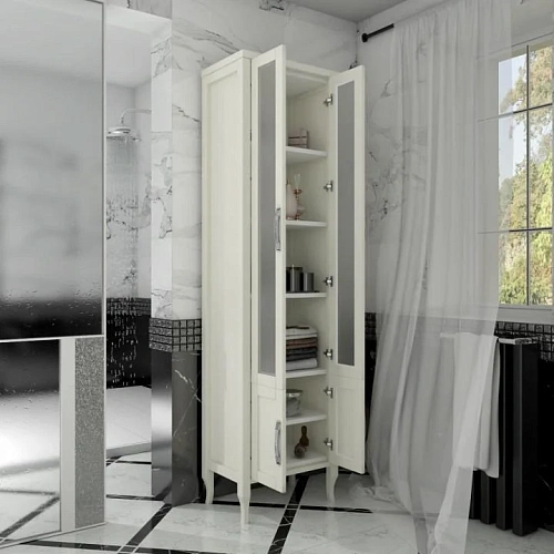 Шкаф-пенал Opadiris Мираж 00-00000049 двухстворчатый слоновая кость Шкаф-пенал Opadiris Мираж 00-00000049 двухстворчатый слоновая кость