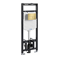 Детальная картинка товара «инсталляция для унитаза wasserkraft alme 15tlt.010.me.mg04 с клавишей смыва золото»