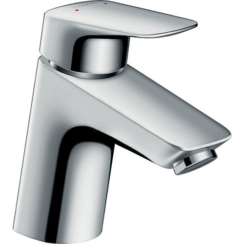 Смеситель для раковины hansgrohe Logis со сливным гарнитуром, хром 71070000 Смеситель для раковины hansgrohe Logis со сливным гарнитуром, хром 71070000