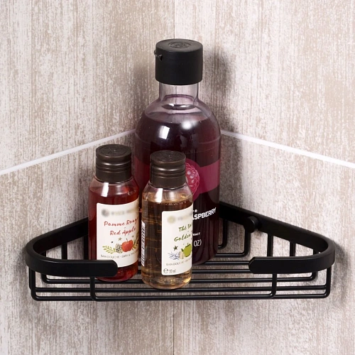 Полка WasserKRAFT K-733BLACK металлическая черный Полка WasserKRAFT K-733BLACK металлическая черный