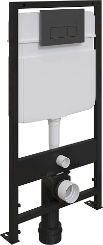 Клавиша смыва EWRIKA 0044 черная матовая 552364 Клавиша смыва EWRIKA 0044 черная матовая 552364