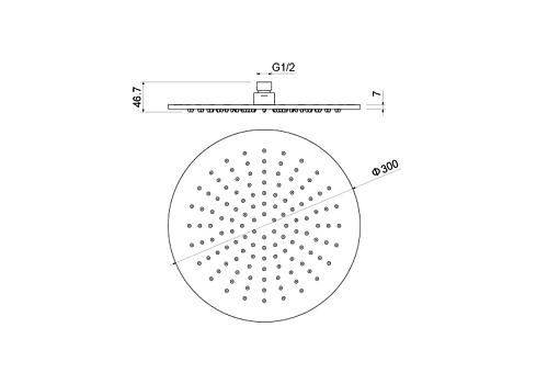 Верхний душ Aquatek AQ2079MB Черный матовый Верхний душ Aquatek AQ2079MB Черный матовый