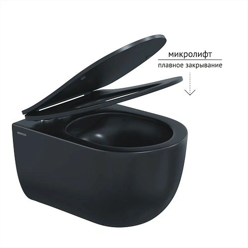 Комплект инсталляции BERGES Atom 410, с клавишей смыва Atom Line soft touch черный/хром глянец, унитазом Ventas Black, микролифт, быстросъем 043325 Комплект инсталляции BERGES Atom 410, с клавишей смыва Atom Line soft touch черный/хром глянец, унитазом Ventas Black, микролифт, быстросъем 043325