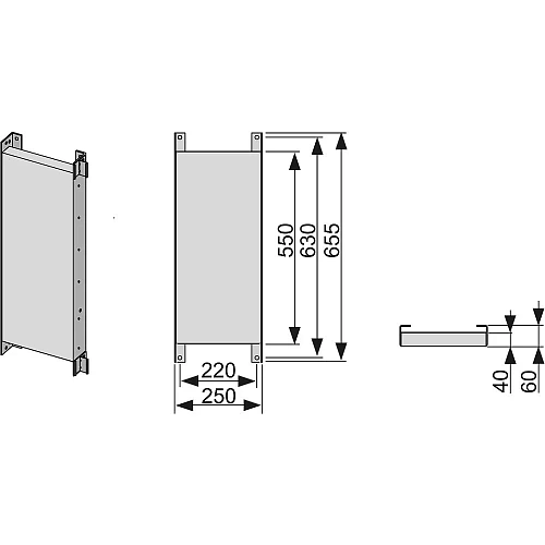 Монтажная панель TECE TECEprofil 9042003 для поручней и опорных систем Монтажная панель TECE TECEprofil 9042003 для поручней и опорных систем