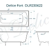 Ванна чугунная Delice Fort 2000х850 DLR230622 Ванна чугунная Delice Fort 2000х850 DLR230622