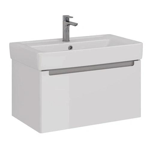 Тумба под раковину Lemark BUNO MINI 80 см подвесная, серый/белый LM05BM80T Тумба под раковину Lemark BUNO MINI 80 см подвесная, серый/белый LM05BM80T
