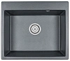Кухонная мойка Granula 6001, ШВАРЦ (чёрный металлик), кварц 600х520