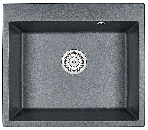 Кухонная мойка Granula 6001, ШВАРЦ (чёрный металлик), кварц 600х520 Кухонная мойка Granula 6001, ШВАРЦ (чёрный металлик), кварц 600х520