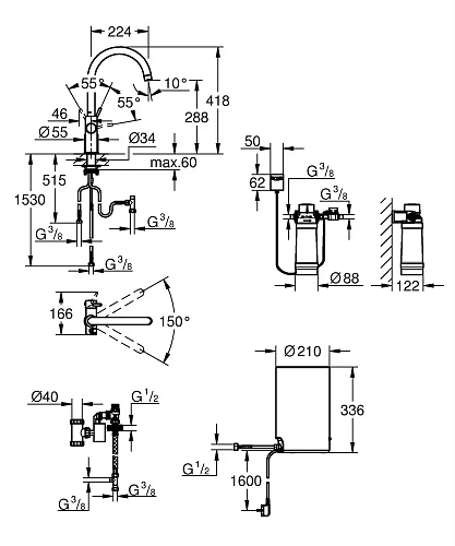 Смеситель для кухни GROHE Red Duo New с функцией кипячения воды (Водонагреватель M-size в комплекте) 30083DC1 Смеситель для кухни GROHE Red Duo New с функцией кипячения воды (Водонагреватель M-size в комплекте) 30083DC1