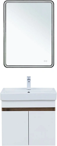 Тумба под раковину Aquanet Оптима 60 00344791 дуб рустикальный/белый сатин Тумба под раковину Aquanet Оптима 60 00344791 дуб рустикальный/белый сатин