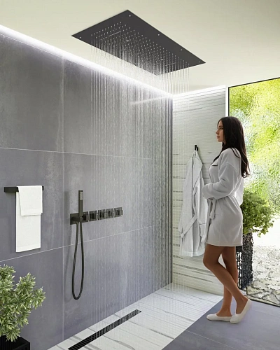 Душевая система Timo Petruma SX-5329/03SM встраиваемая с термостатом черный Душевая система Timo Petruma SX-5329/03SM встраиваемая с термостатом черный