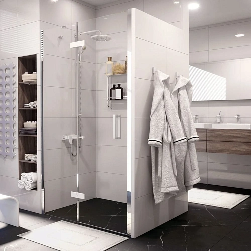 Душевая дверь WasserKRAFT Aller 10H05LWHITE белый/хром Душевая дверь WasserKRAFT Aller 10H05LWHITE белый/хром