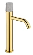 Смеситель для раковины Boheme STICK GOLD MRAMOR WHITE 122-G-MR-WHITE Смеситель для раковины Boheme STICK GOLD MRAMOR WHITE 122-G-MR-WHITE