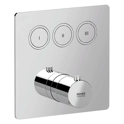Смеситель для душа Remer X Style X99QD3KB термостатический Смеситель для душа Remer X Style X99QD3KB термостатический