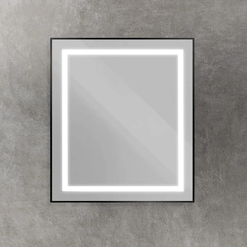 Зеркало BelBagno SPC-KRAFT-700-800-SENS-NERO 700x800x32 мм с подсветкой и сенсорным выключателем Зеркало BelBagno SPC-KRAFT-700-800-SENS-NERO 700x800x32 мм с подсветкой и сенсорным выключателем