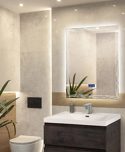 Зеркало CEZARES 75x90 см 45062 с подстветкой, сенсором Touch System, антизапотеванием, радио и датчиком температуры Зеркало CEZARES 75x90 см 45062 с подстветкой, сенсором Touch System, антизапотеванием, радио и датчиком температуры