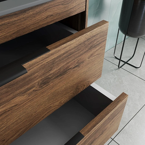 Тумба под раковину Vincea Chiara 2D 800 VMC-2C2800CO подвесная, С.Oak Тумба под раковину Vincea Chiara 2D 800 VMC-2C2800CO подвесная, С.Oak