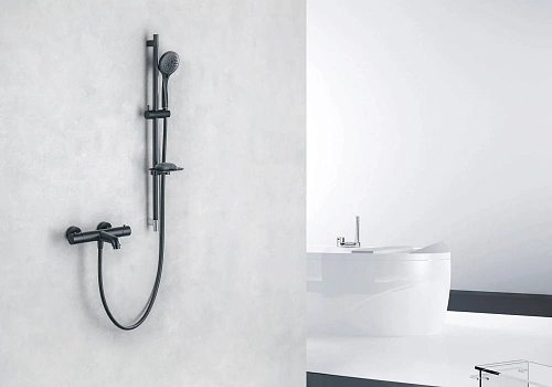 Смеситель для ванны Aquatek ВЕГА AQ1043MB черный матовый Смеситель для ванны Aquatek ВЕГА AQ1043MB черный матовый