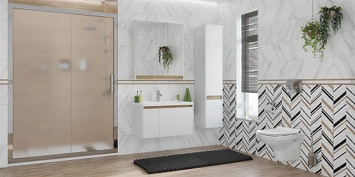 Душевая дверь STWORKI Стокгольм 150 см профиль хром глянец, стекло матовое 467944 Душевая дверь STWORKI Стокгольм 150 см профиль хром глянец, стекло матовое 467944