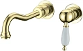 Смеситель для раковины Boheme Tradizionale Oro 287 встроенный Смеситель для раковины Boheme Tradizionale Oro 287 встроенный