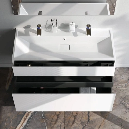 Тумба под раковину AM.PM Inspire V2.0 M50AFHX1203WM подвесная, 120 см, push-to-open, белый матов Тумба под раковину AM.PM Inspire V2.0 M50AFHX1203WM подвесная, 120 см, push-to-open, белый матов