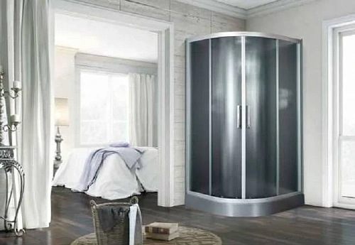 Душевая кабина Esbano ELEGANCIA (ESKG100CR) полукруглая с крышей ESG-100CR: 100x100x210см Душевая кабина Esbano ELEGANCIA (ESKG100CR) полукруглая с крышей ESG-100CR: 100x100x210см