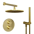 Душевая система Paini Cox 78PJSET26911THSH с термостатом, матовое золото Душевая система Paini Cox 78PJSET26911THSH с термостатом, матовое золото
