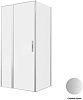 Картинка анонса товара «душевой уголок allen brau priority 100x80 3.31029.ba + 3.31041.ba серебро браш»